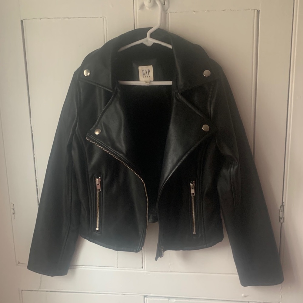 Girls Gap Kids Faux Leather Jacket